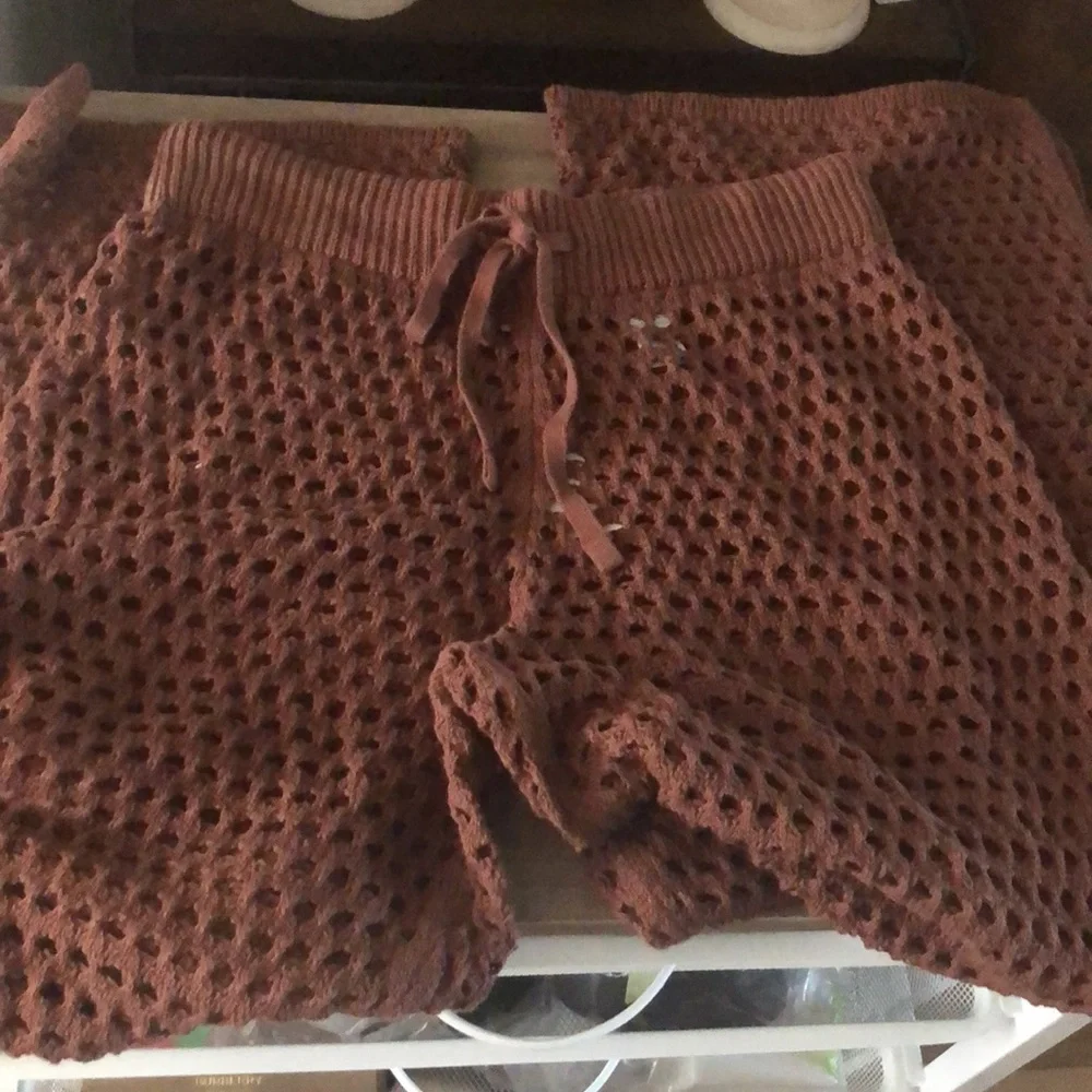 NWT Aerie Crochet Vacay Pant size M - Picture 5 of 11